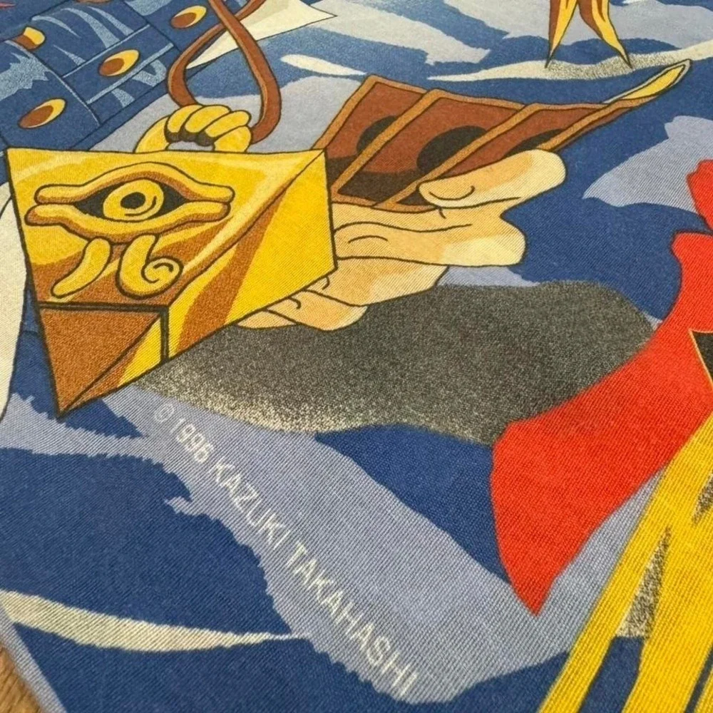 Vintage 1996 Yu-Gi-Oh! Duelist‎ Kingdom blue & yellow pillowcase